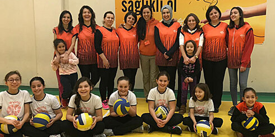 sevinc koleji umraniye camlik voleybol kis okulu